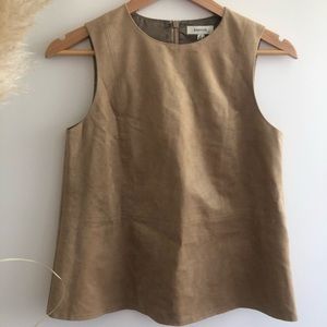 Aritzia Babaton Suede Top